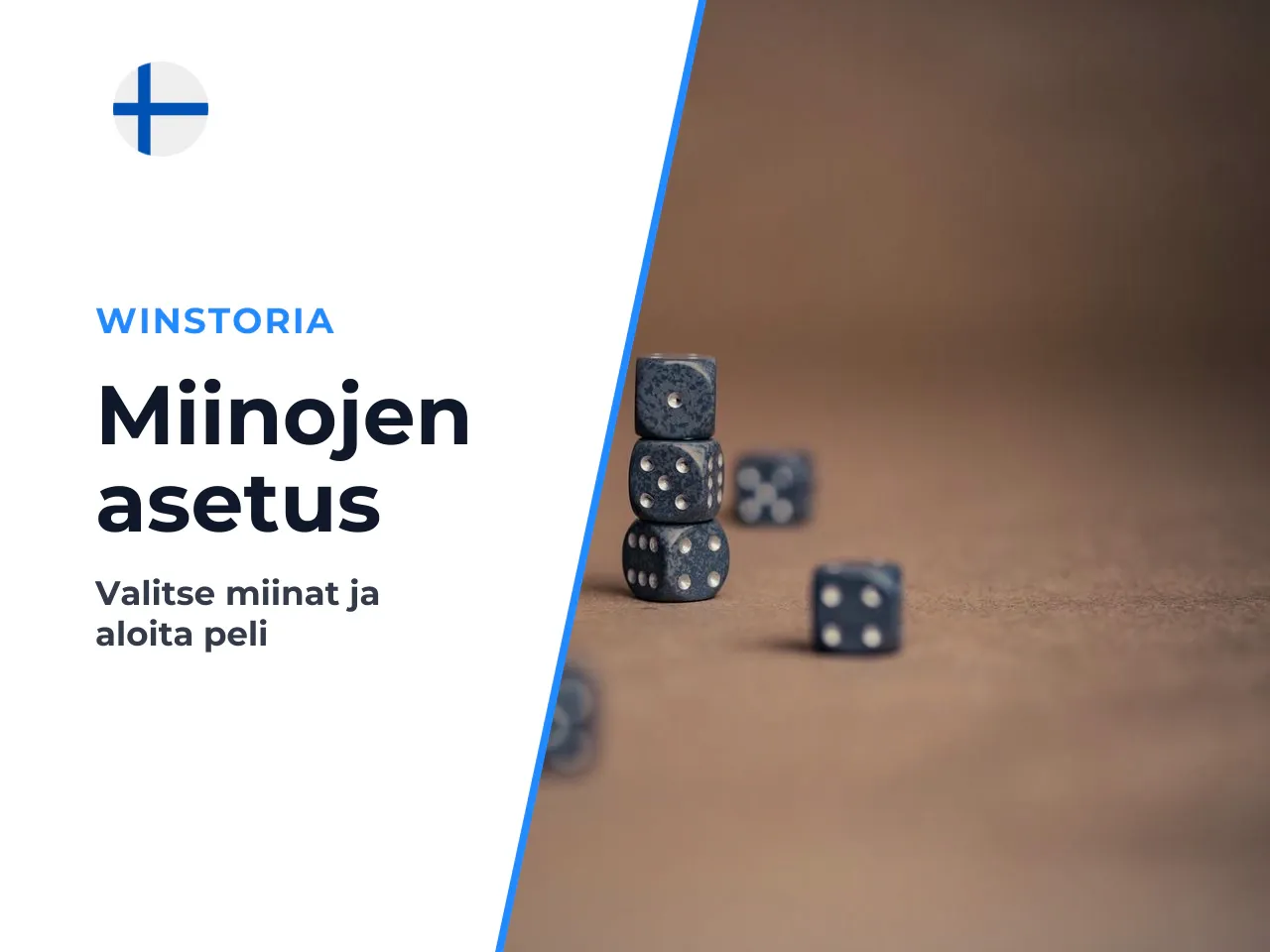 Miinojen määrän valinta ja kierroksen aloittaminen