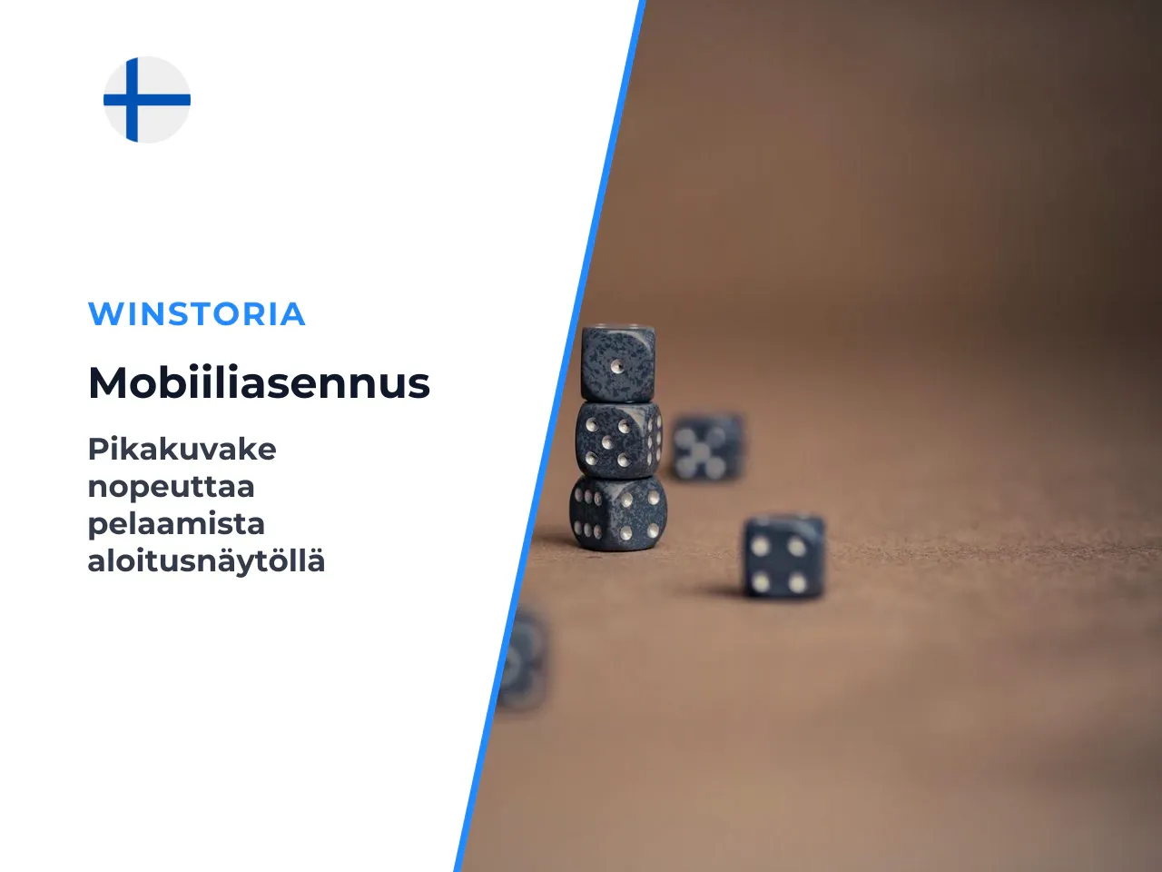 Winstoria app -pikakuvakkeen lisääminen aloitusnäyttöön. Pikakuvake