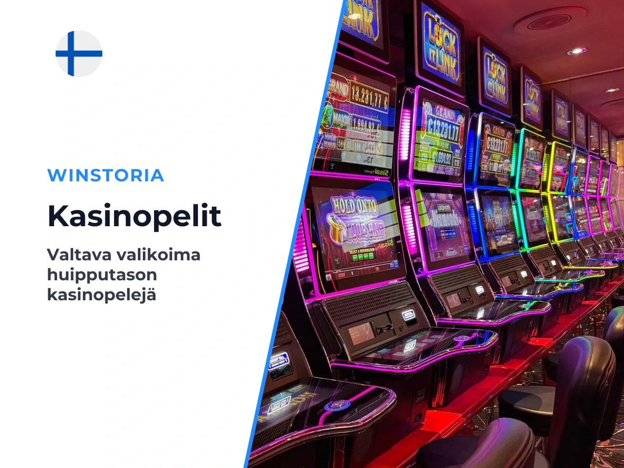 Winstoria casino -pelit ja live-kasino. Winstoria