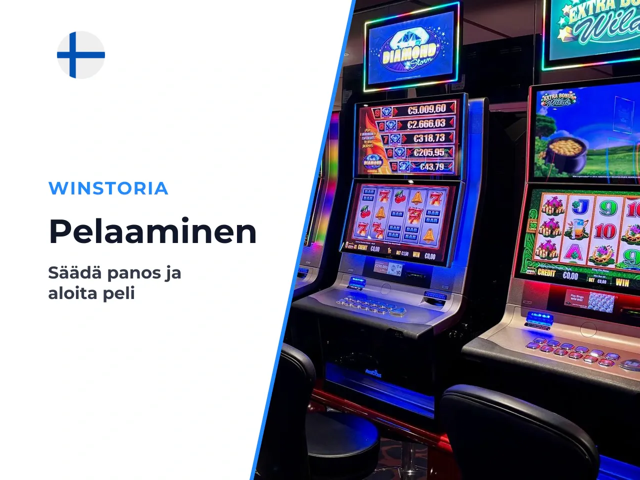 Panoksen valinta ja kierroksen käynnistäminen. Ennen