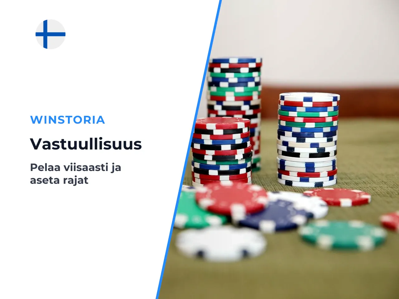 Vastuullinen pelaaminen ja tuki. Rahapelaaminen on