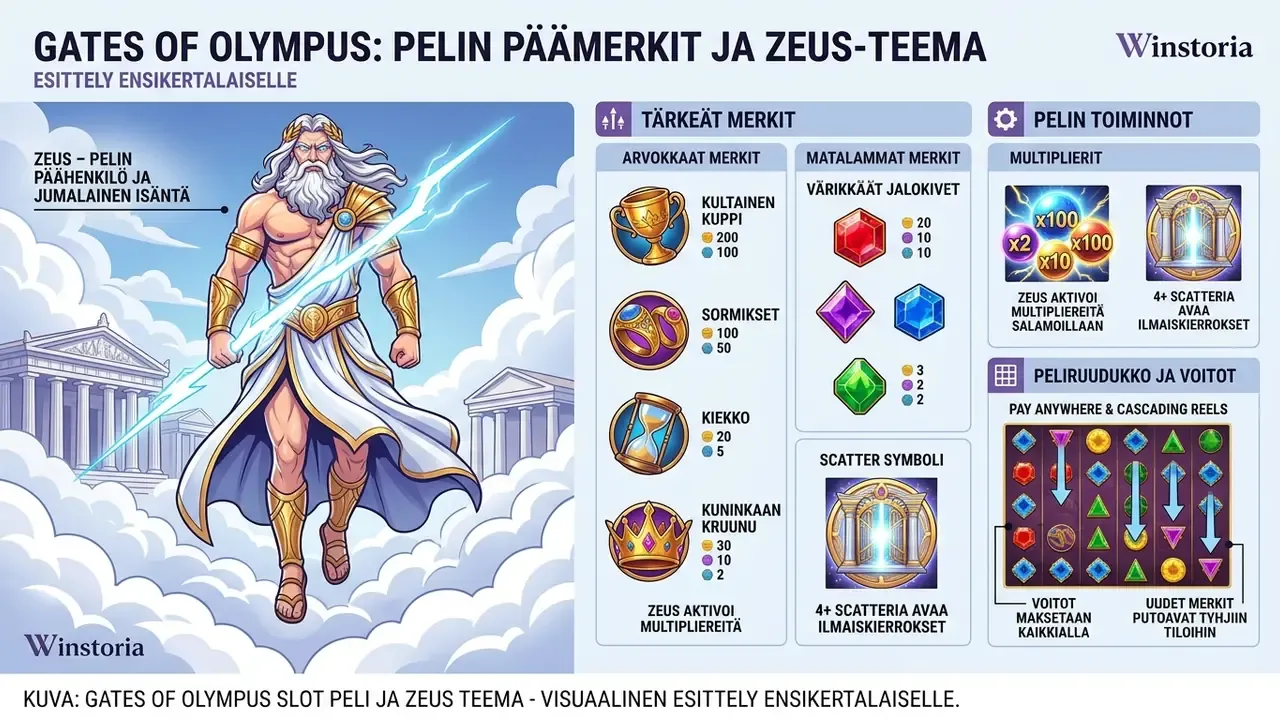 gates of olympus slot peli ja zeus teema