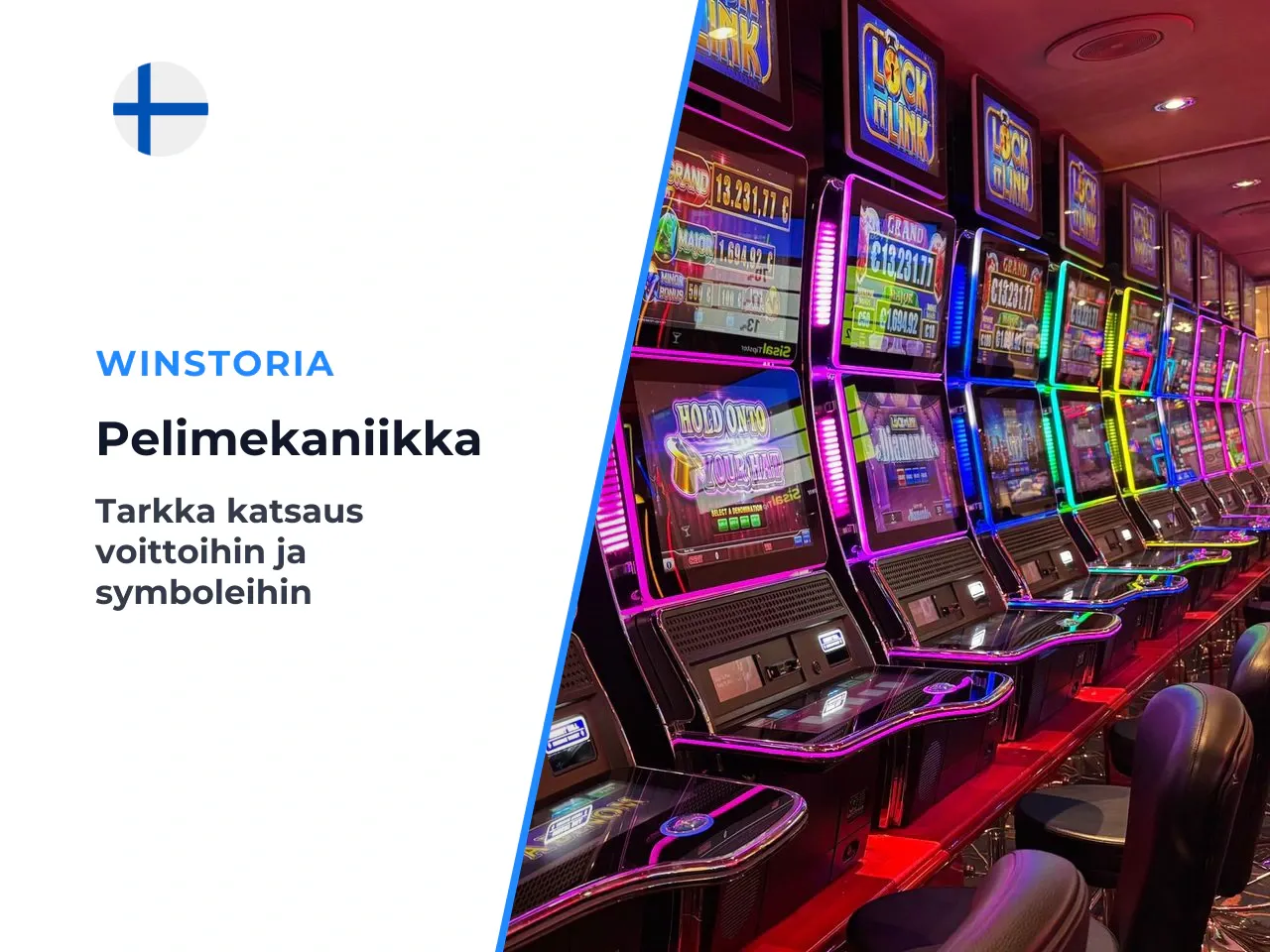 Symbolit ja voittoehdot. Pelissä on kaikkiaan