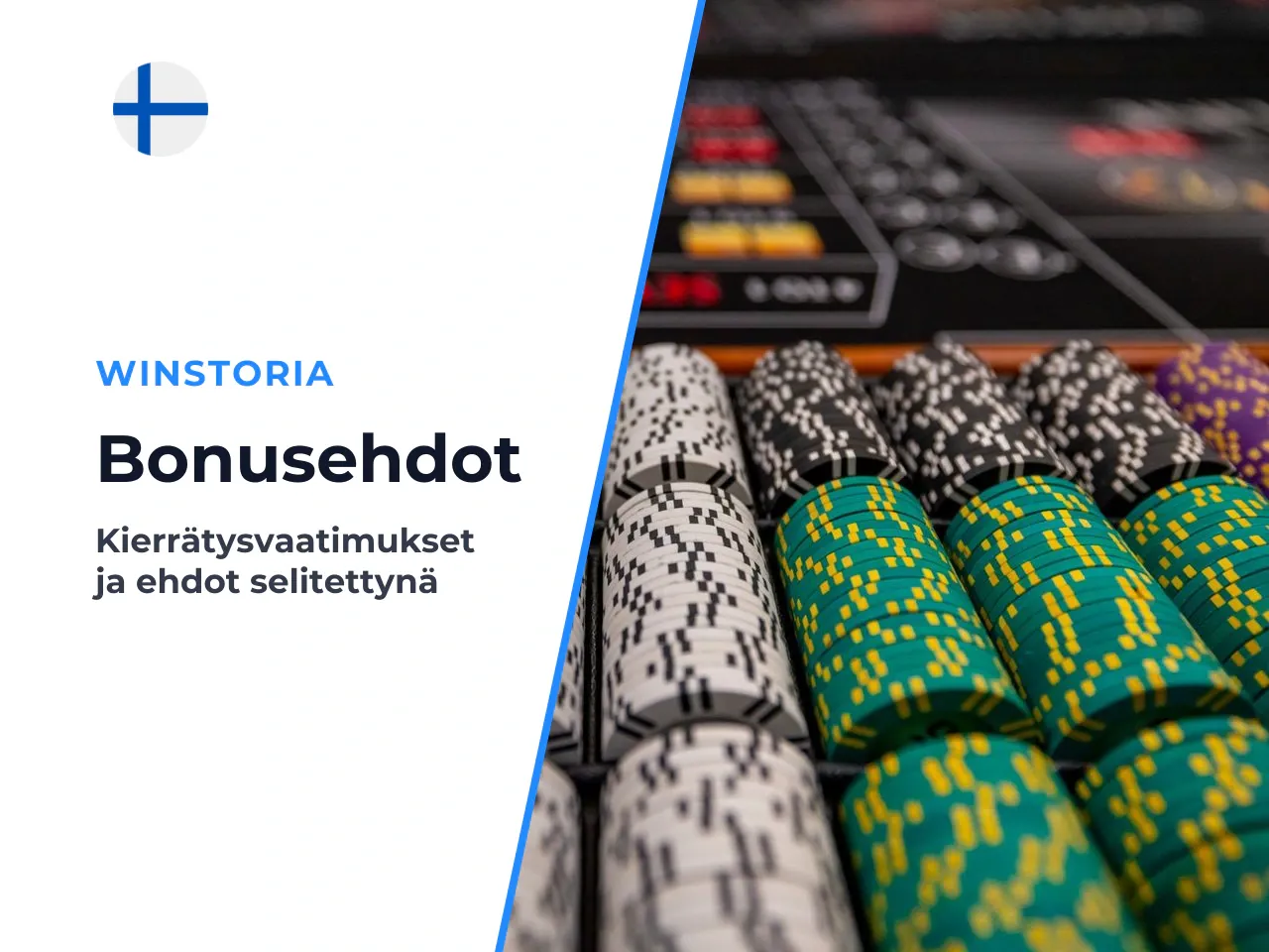 Kierrätys, panosrajat ja bonusehdot. Kierrätysvaatimus kertoo