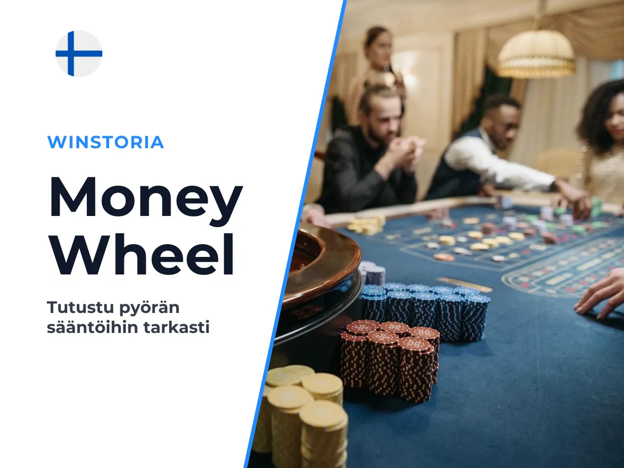 Peruskierros Money Wheel -pyörällä. Pelin keskiössä