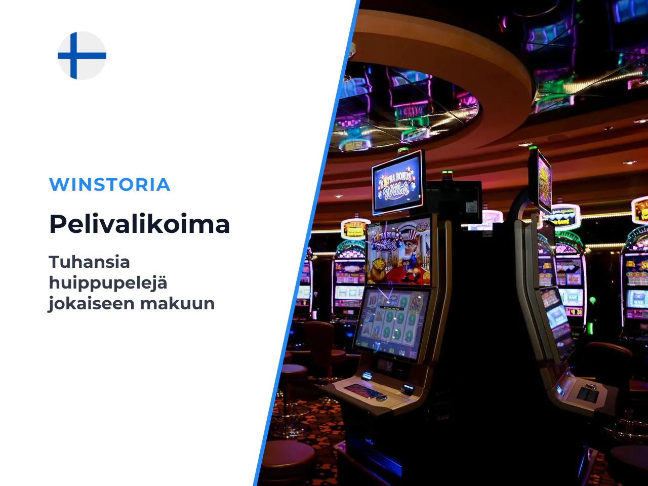 Winstoria pelit, livekasino ja lisäedut. Winstorian